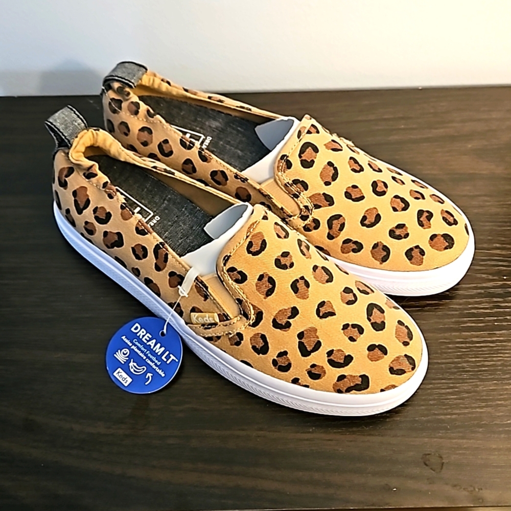 Keds Slip on Leopard Print Dream LT Size 6.5